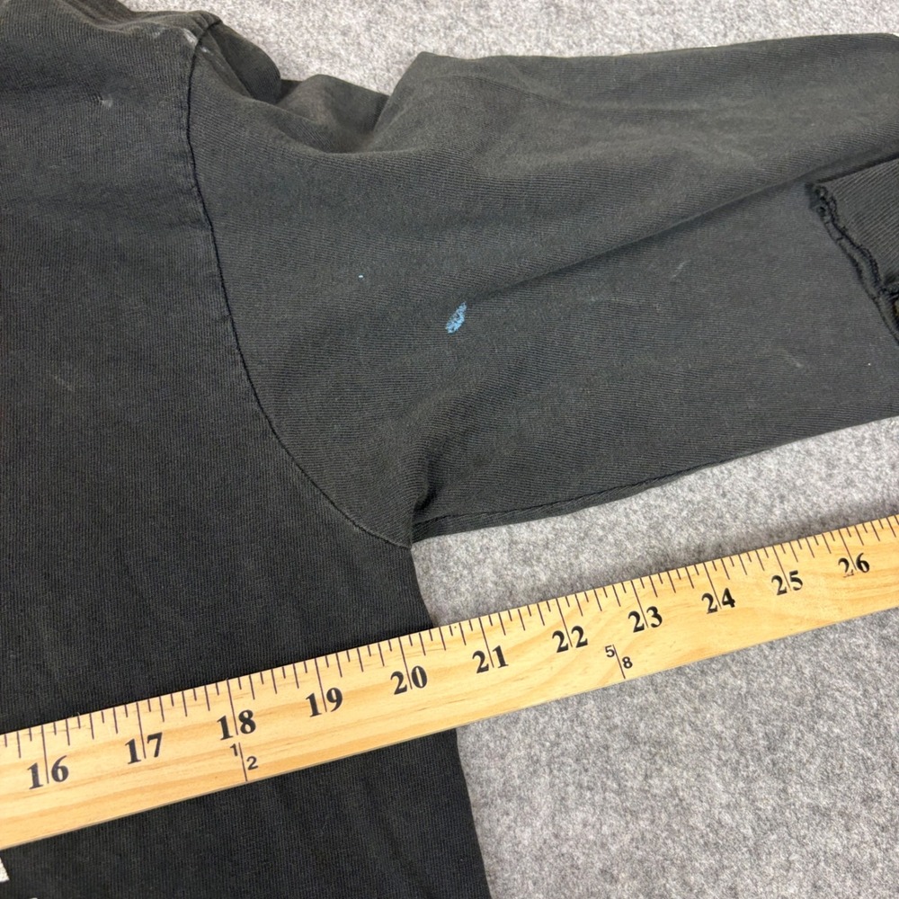Vintage Hooters Long Sleeve Shirt Mall of America Bloomington Black Distressed - Picture 6 of 7